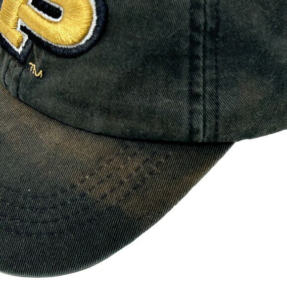 Purdue University Boilermakers Dad Hat Cap Black Strapback NCAA College 6 Panel - Picture 7 of 12